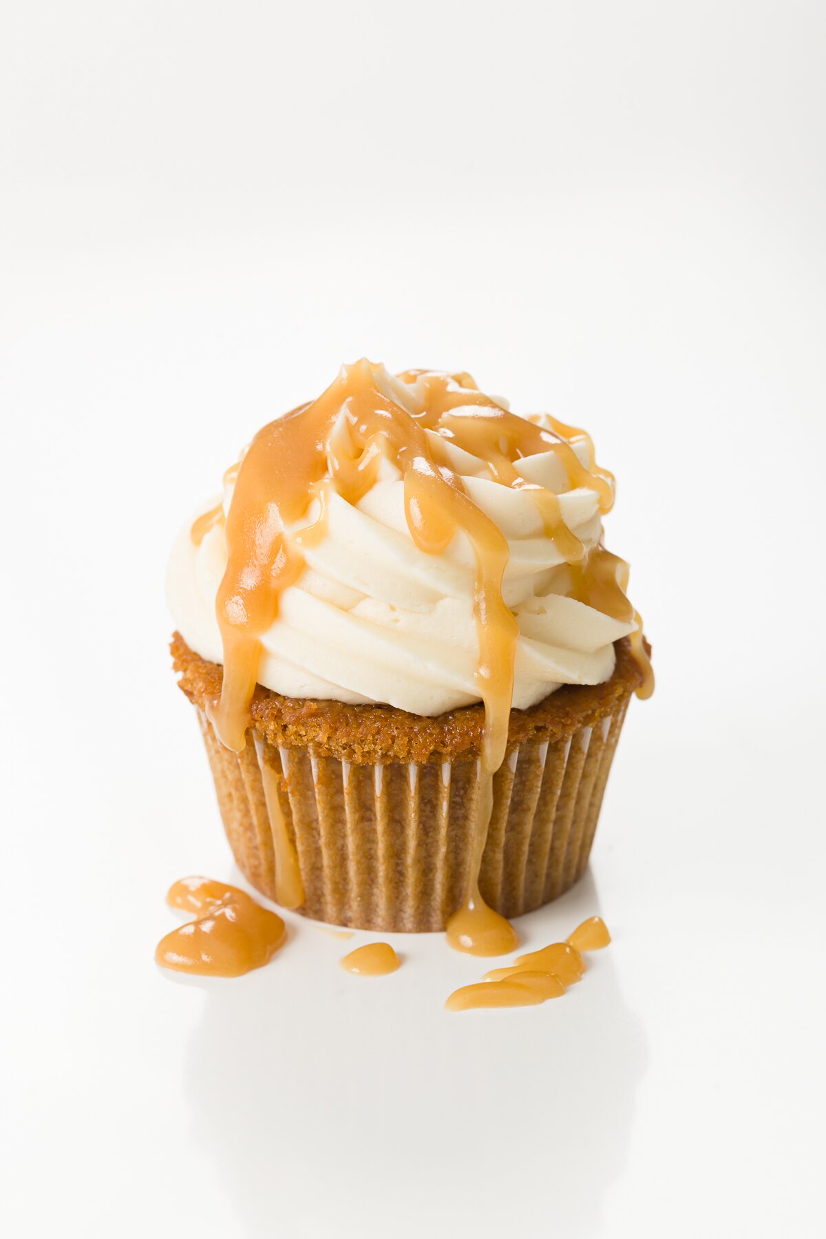 One butterscotch cupcake