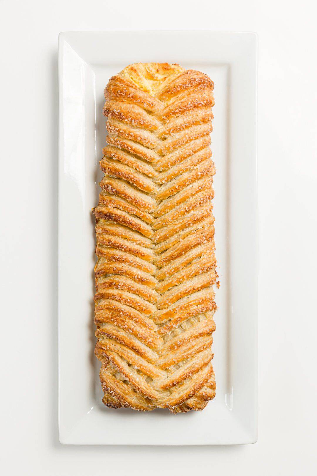 Shiny Danish that's been brushed with egg wash