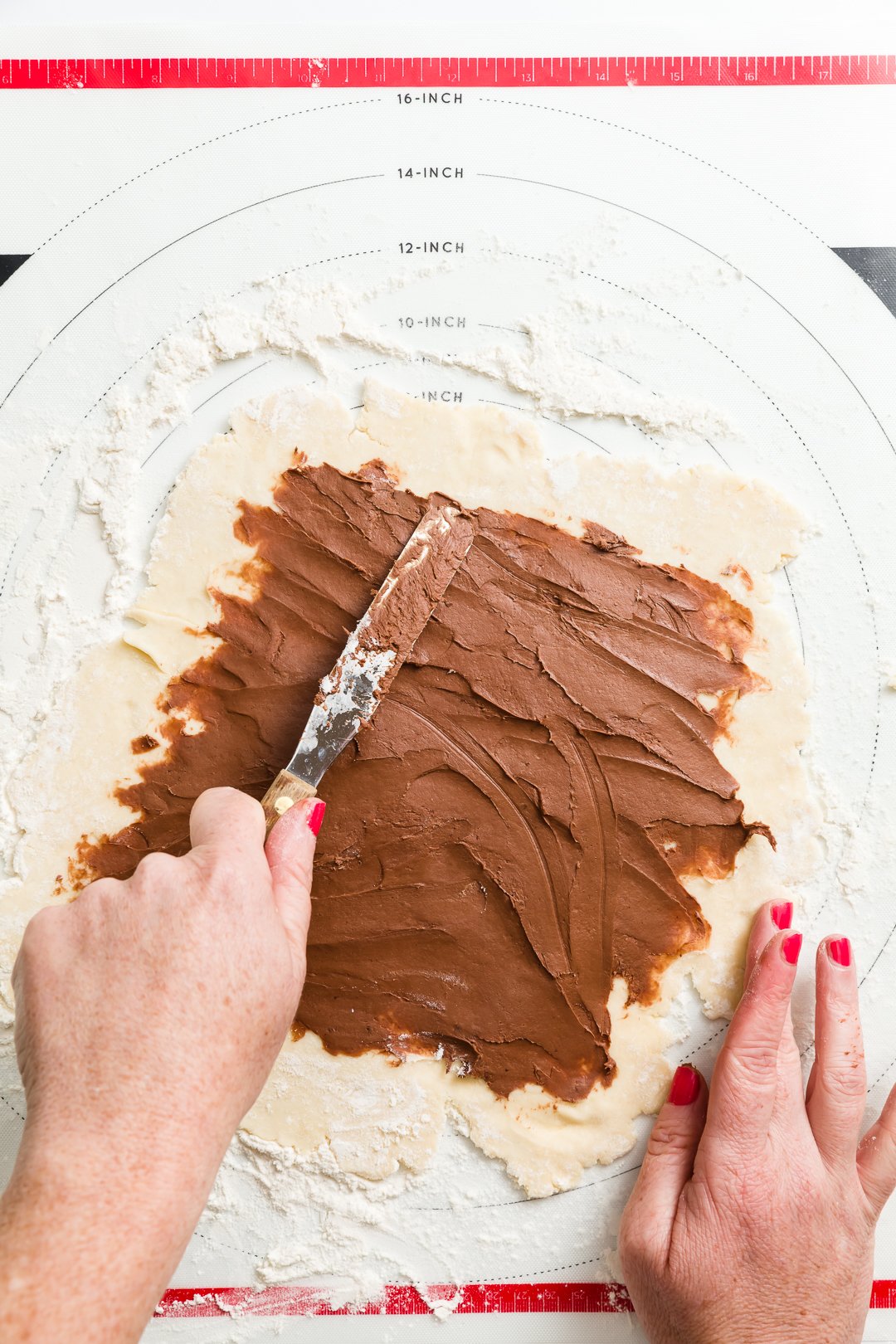 Spreading Rugelach Filling