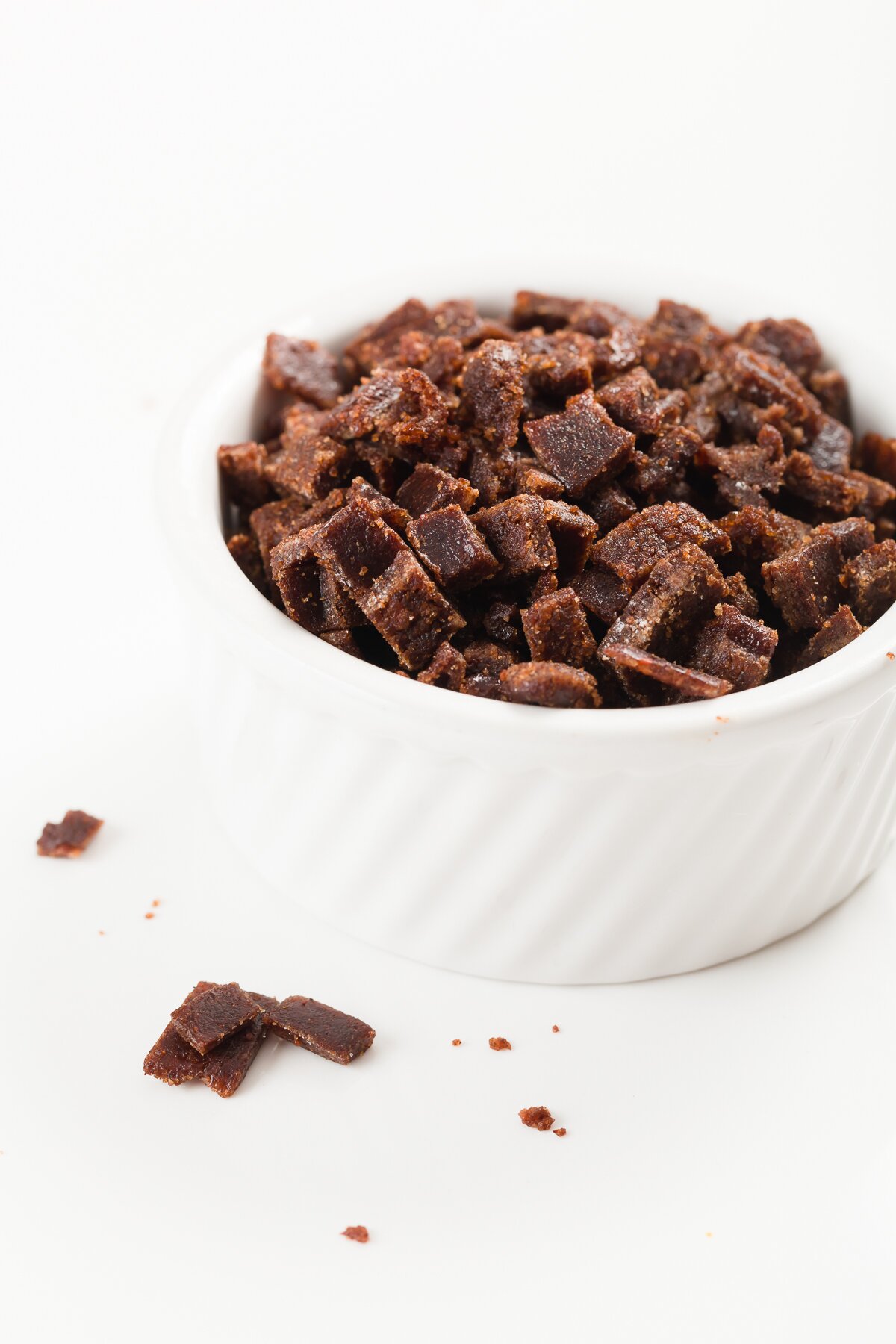 white ramekin filled with cinnamon chips