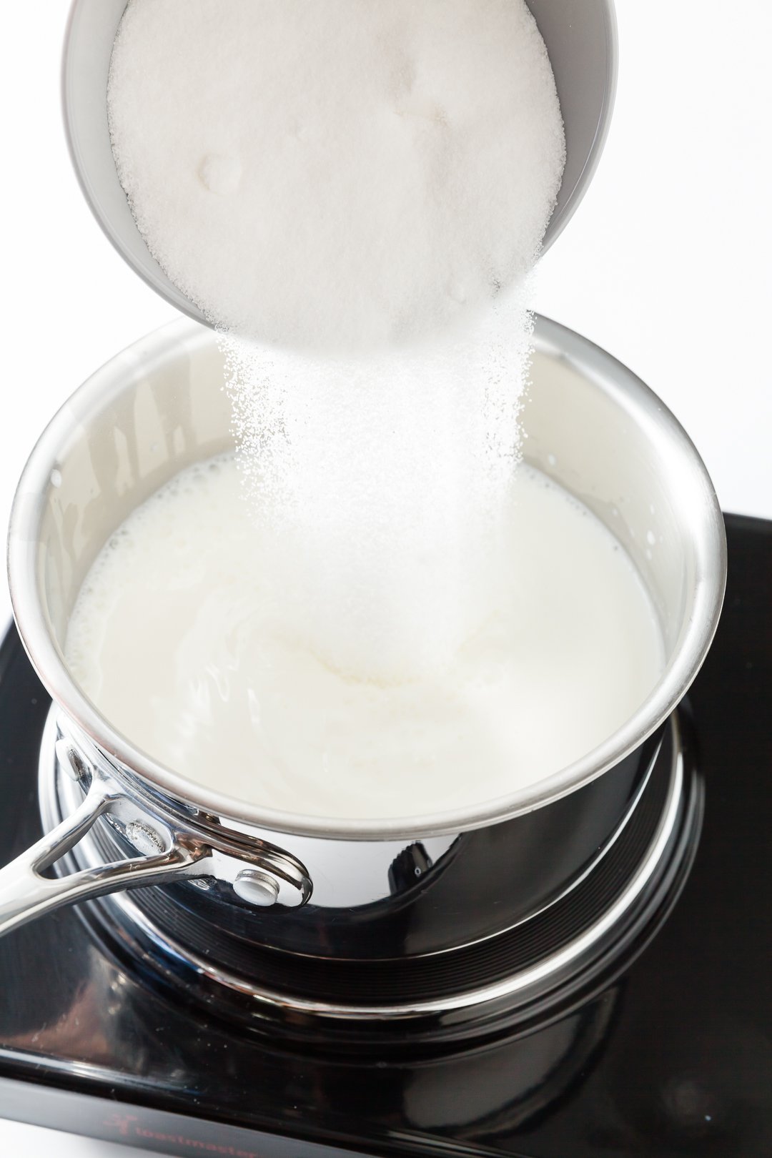 Adding sugar to milk