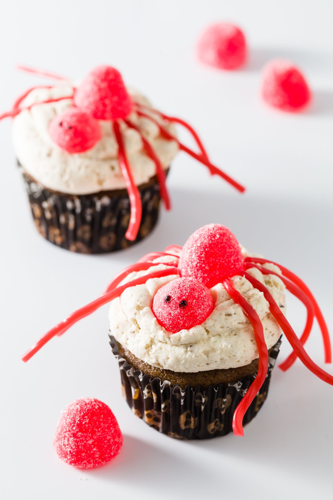 Halloween spider cupcakes