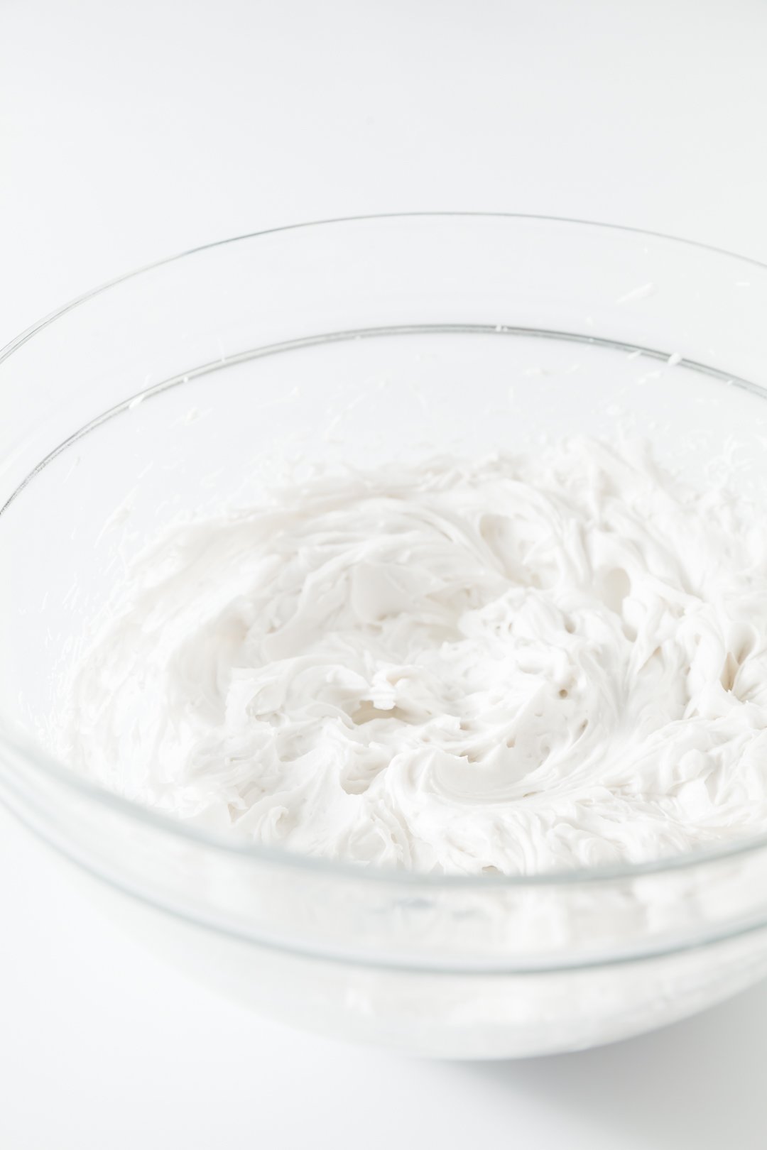 a bowl of coconut cream