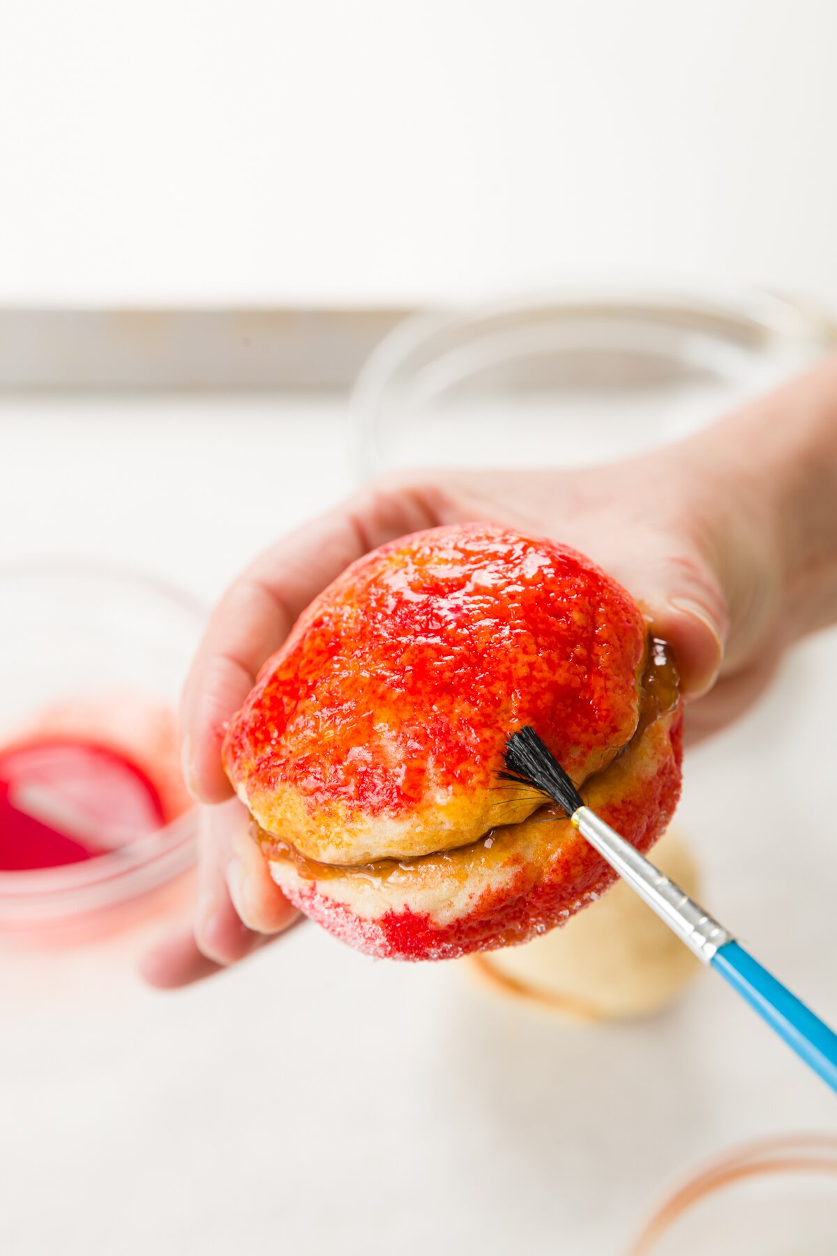 Painting peach cookie