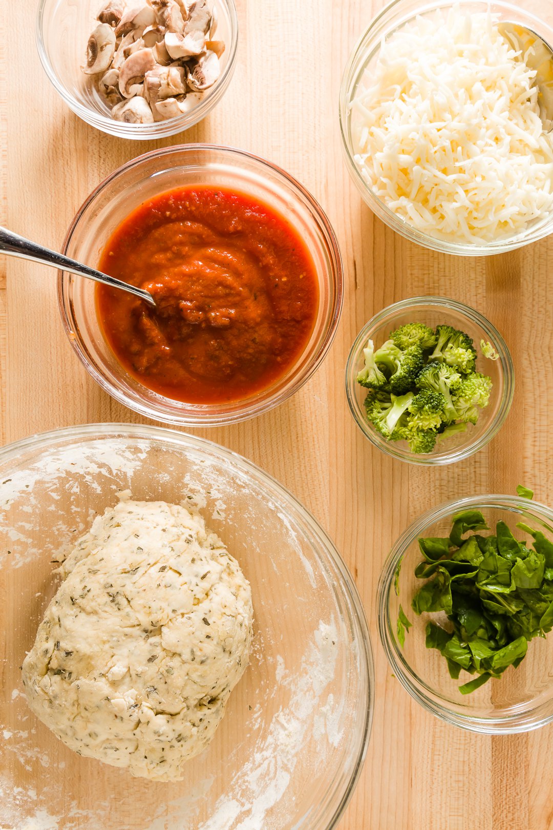 Pizza muffin ingredients