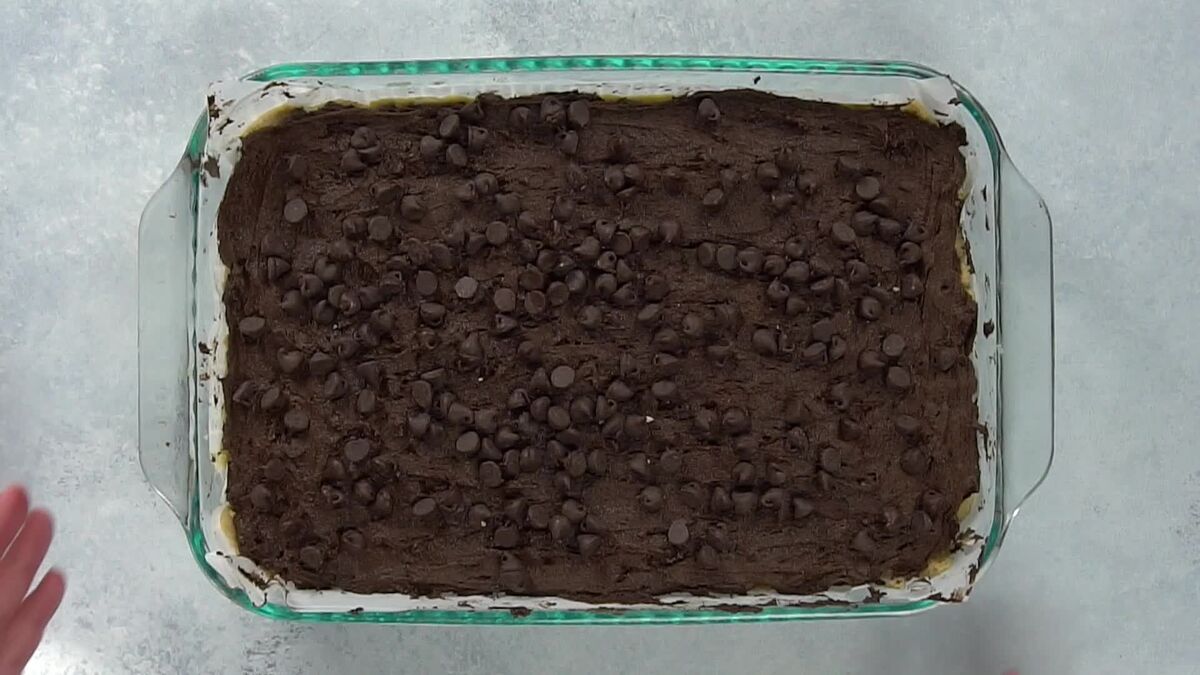 Brookies about to go in the oven